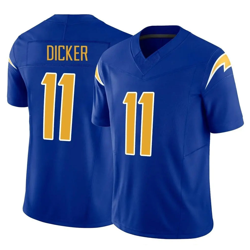Choea LA.Chargers #11 Cameron Dicker Player Royal Limited Vapor F.U.S.E. Home Game Stitched Jerseys