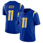 Choea LA.Chargers #11 Cameron Dicker Player Royal Limited Vapor Home Game Stitched Jerseys