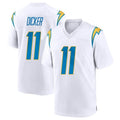 Choea LA.Chargers #11 Cameron Dicker Player White Home Game Stitched Jerseys