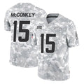 Choea LA.Chargers #15 Ladd McConkey Player Arctic Camo Salute To Service Limited Game Stitched Jerseys