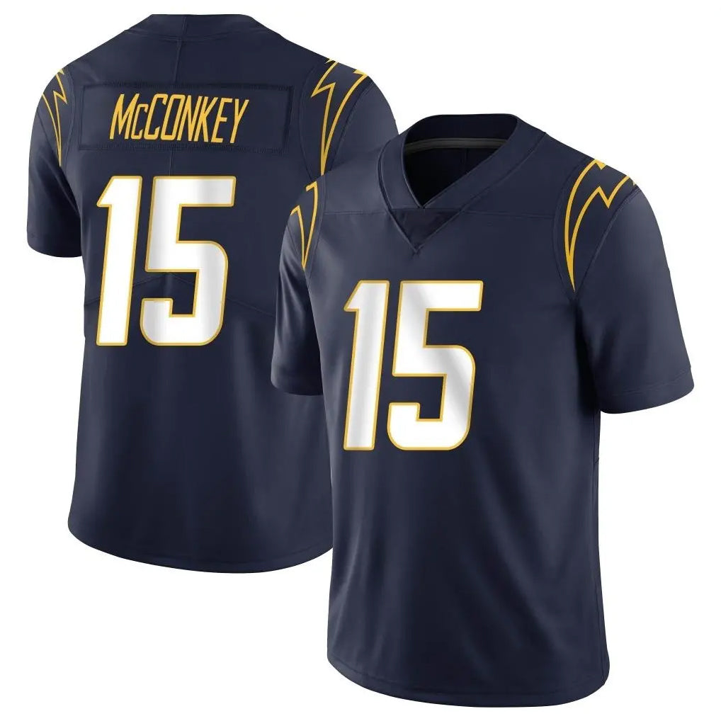 Choea LA.Chargers #15 Ladd McConkey Player Navy Limited Vapor Untouchable Home Game Stitched Jerseys