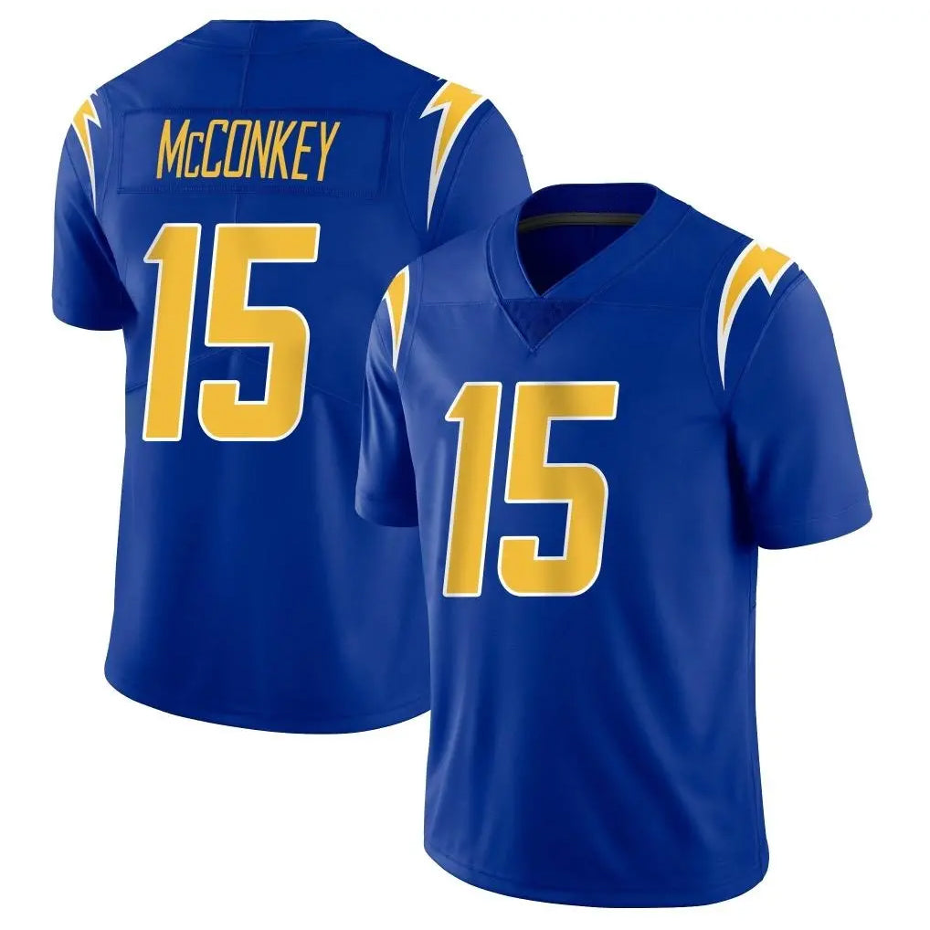 Choea LA.Chargers #15 Ladd McConkey Player Royal Limited Vapor Home Game Stitched Jerseys