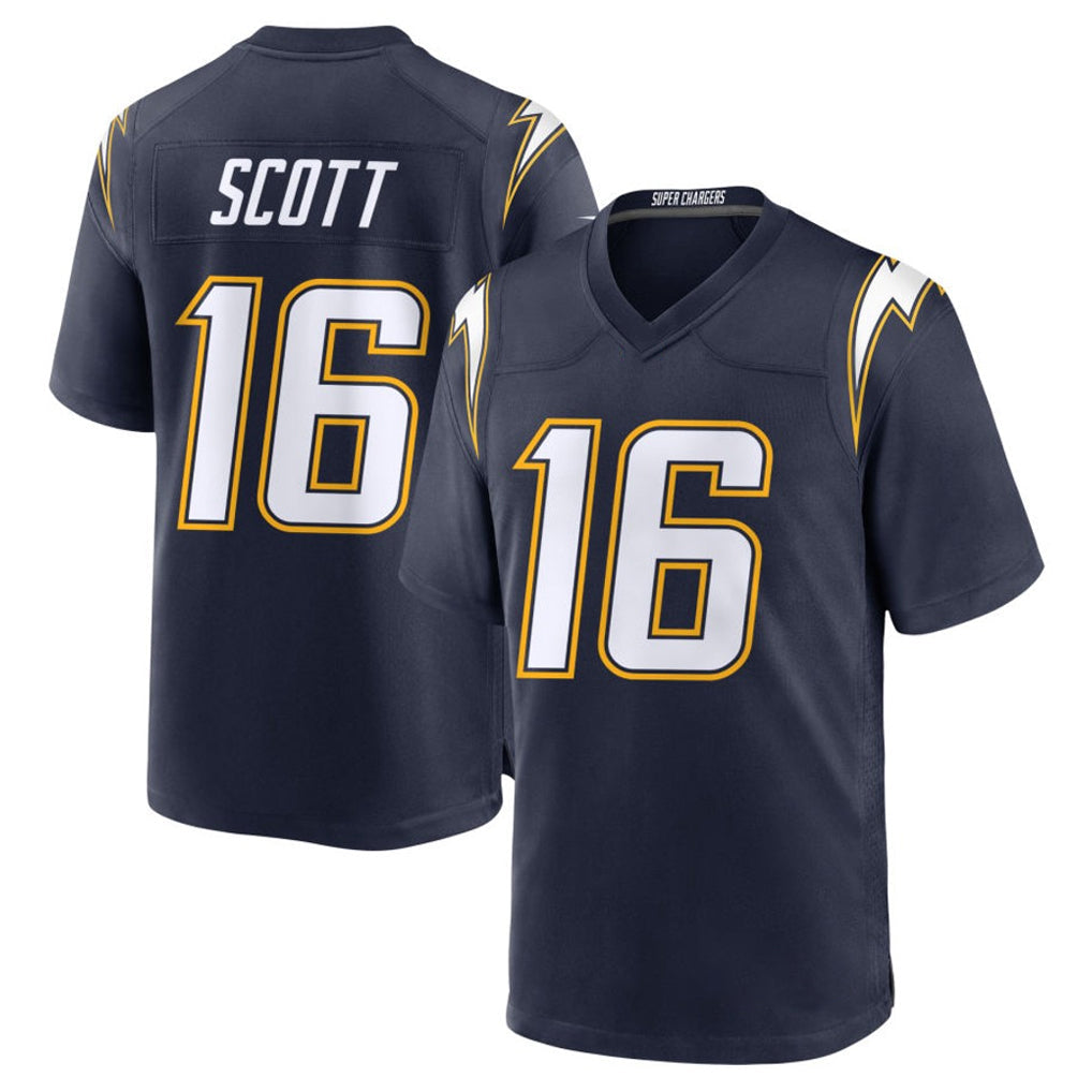 Choea LA.Chargers #16 J.K. Scott Player Navy Alternate Home Game Stitched Jerseys