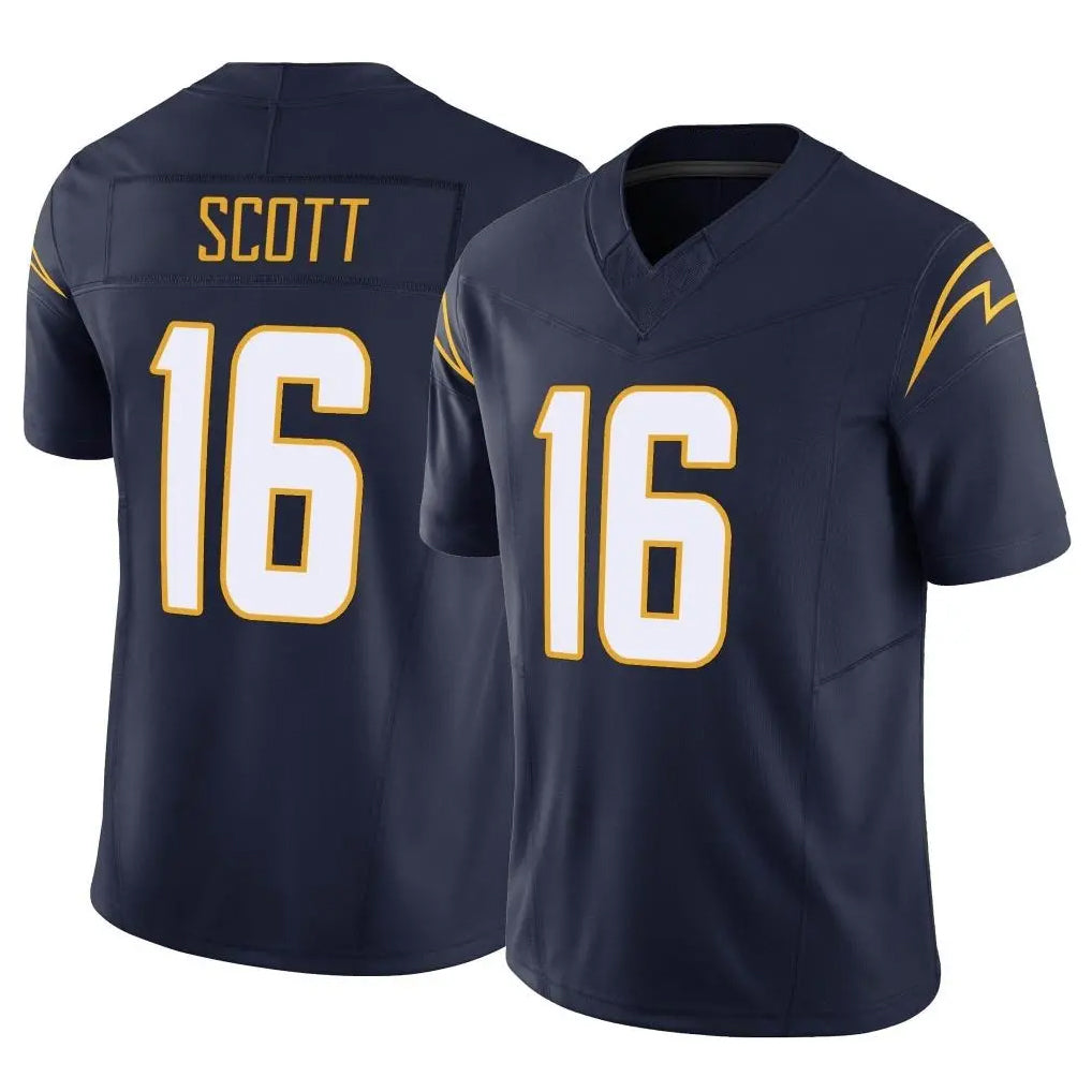 Choea LA.Chargers #16 J.K. Scott Player Navy Limited Vapor F.U.S.E. Home Game Stitched Jerseys