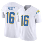 Choea LA.Chargers #16 J.K. Scott Player White Limited Vapor F.U.S.E. Home Game Stitched Jerseys