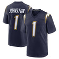 Choea LA.Chargers #1 Quentin Johnston Player Navy Alternate Home Game Stitched Jerseys