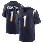 Choea LA.Chargers #1 Quentin Johnston Player Navy Alternate Home Game Stitched Jerseys