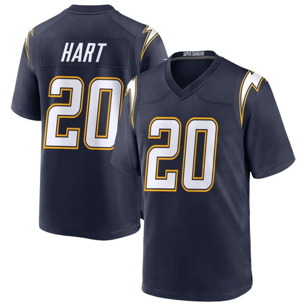 Choea LA.Chargers #20 Cam Hart Player Navy Alternate Home Game Stitched Jerseys