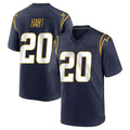 Choea LA.Chargers #20 Cam Hart Player Navy Home Game Stitched Jerseys