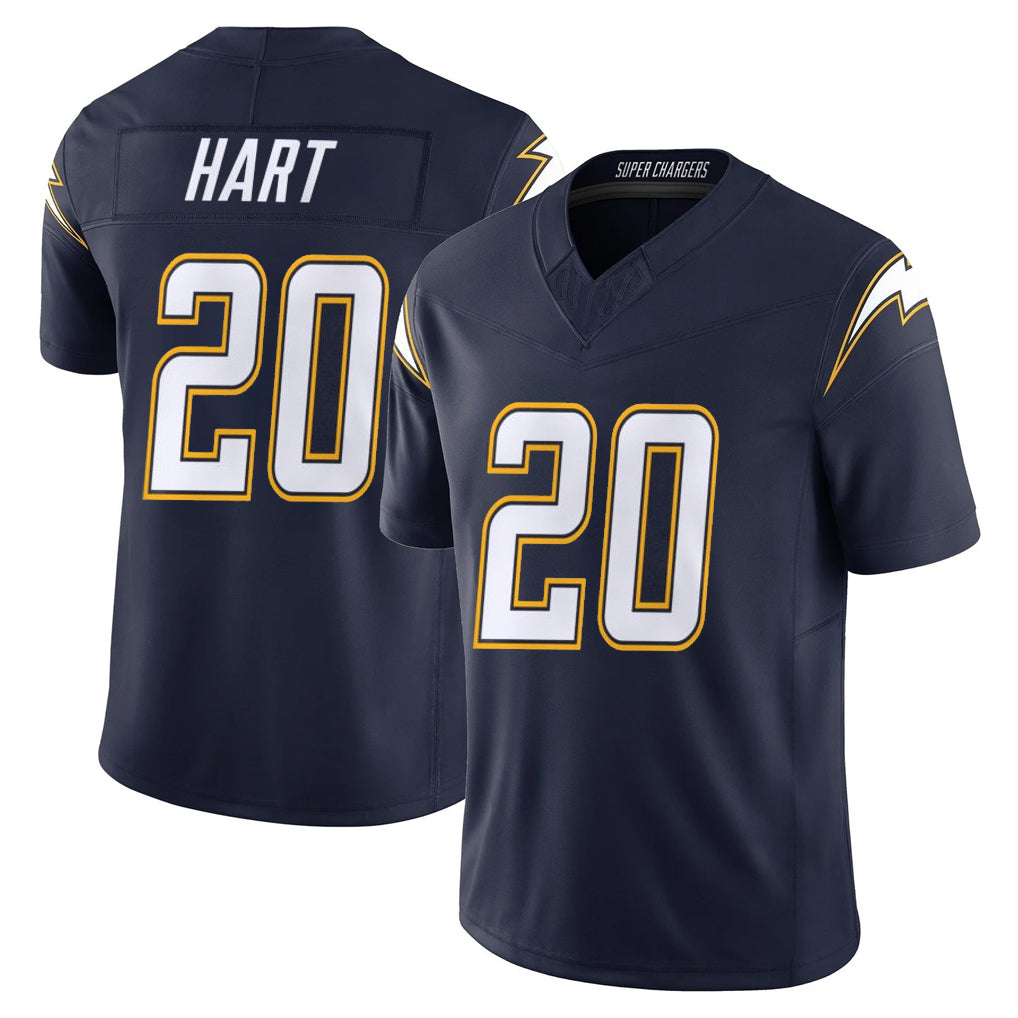 Choea LA.Chargers #20 Cam Hart Player Navy Vapor F.U.S.E. Limited Home Game Stitched Jerseys