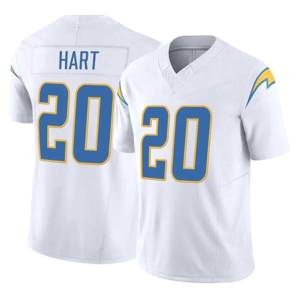 Choea LA.Chargers #20 Cam Hart Player White Limited Vapor F.U.S.E. Home Game Stitched Jerseys