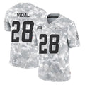 Choea LA.Chargers #28 Kimani Vidal Player Arctic Camo Salute To Service Limited Game Stitched Jerseys