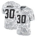 Choea LA.Chargers #30 Alec Ingold Player Arctic Camo Salute To Service Limited Game Stitched Jerseys