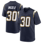 Choea LA.Chargers #30 Alec Ingold Player Navy Alternate Home Game Stitched Jerseys