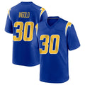 Choea LA.Chargers #30 Alec Ingold Player Royal Home Game Stitched Jerseys