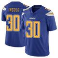 Choea LA.Chargers #30 Alec Ingold Player Royal Limited Color Rush Vapor Untouchable Home Game Stitched Jerseys