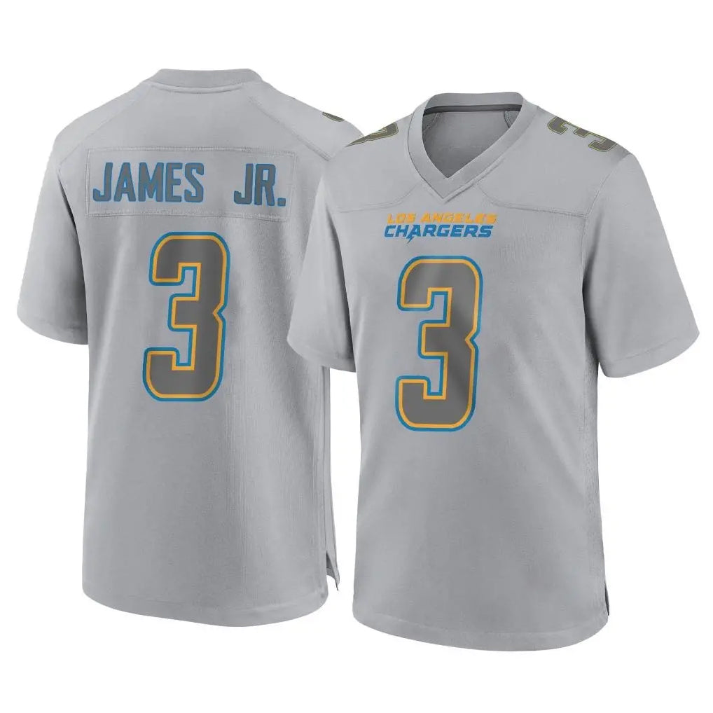 Choea LA.Chargers #3 Derwin James Jr. Player Gray Atmosphere Fashion Home Game Stitched Jerseys