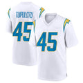 Choea LA.Chargers #45 Tuli Tuipulotu Player White Home Game Stitched Jerseys
