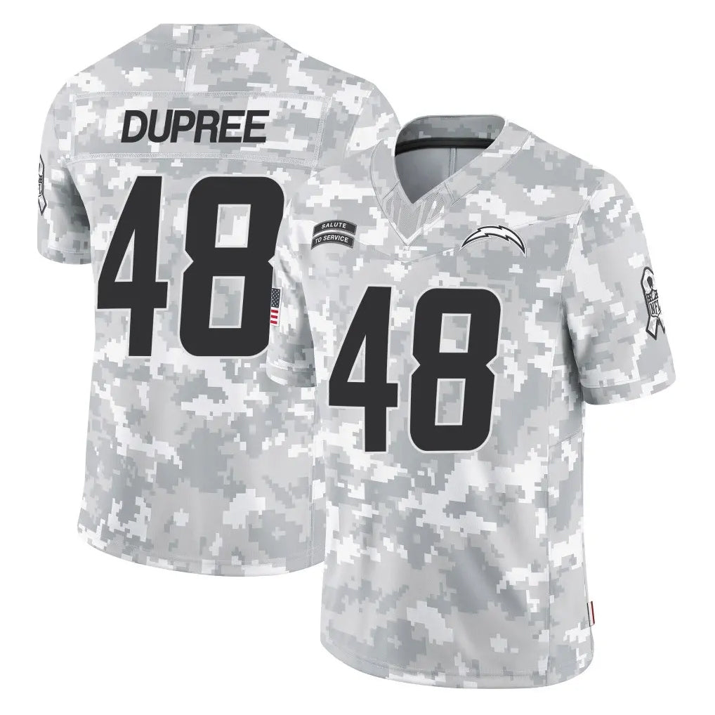 Choea LA.Chargers #48 Bud Dupree Player Arctic Camo Salute To Service Limited Game Stitched Jerseys