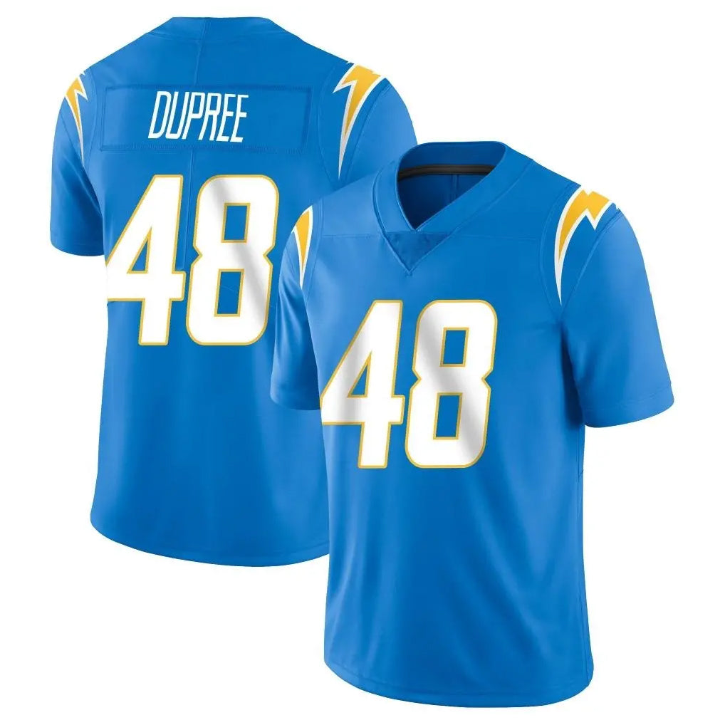 Choea LA.Chargers #48 Bud Dupree Player Blue Limited Vapor Untouchable Home Game Stitched Jerseys