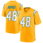 Choea LA.Chargers #48 Bud Dupree Player Gold Home Game Stitched Jerseys