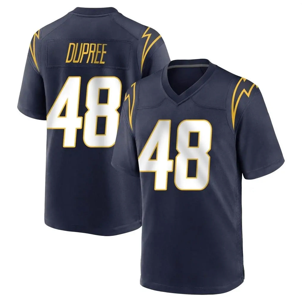 Choea LA.Chargers #48 Bud Dupree Player Navy Home Game Stitched Jerseys