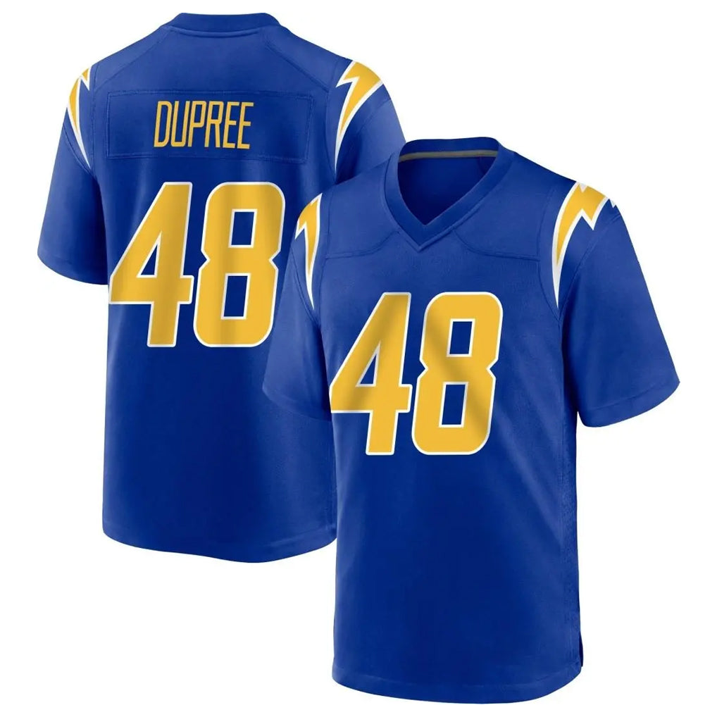Choea LA.Chargers #48 Bud Dupree Player Royal Home Game Stitched Jerseys