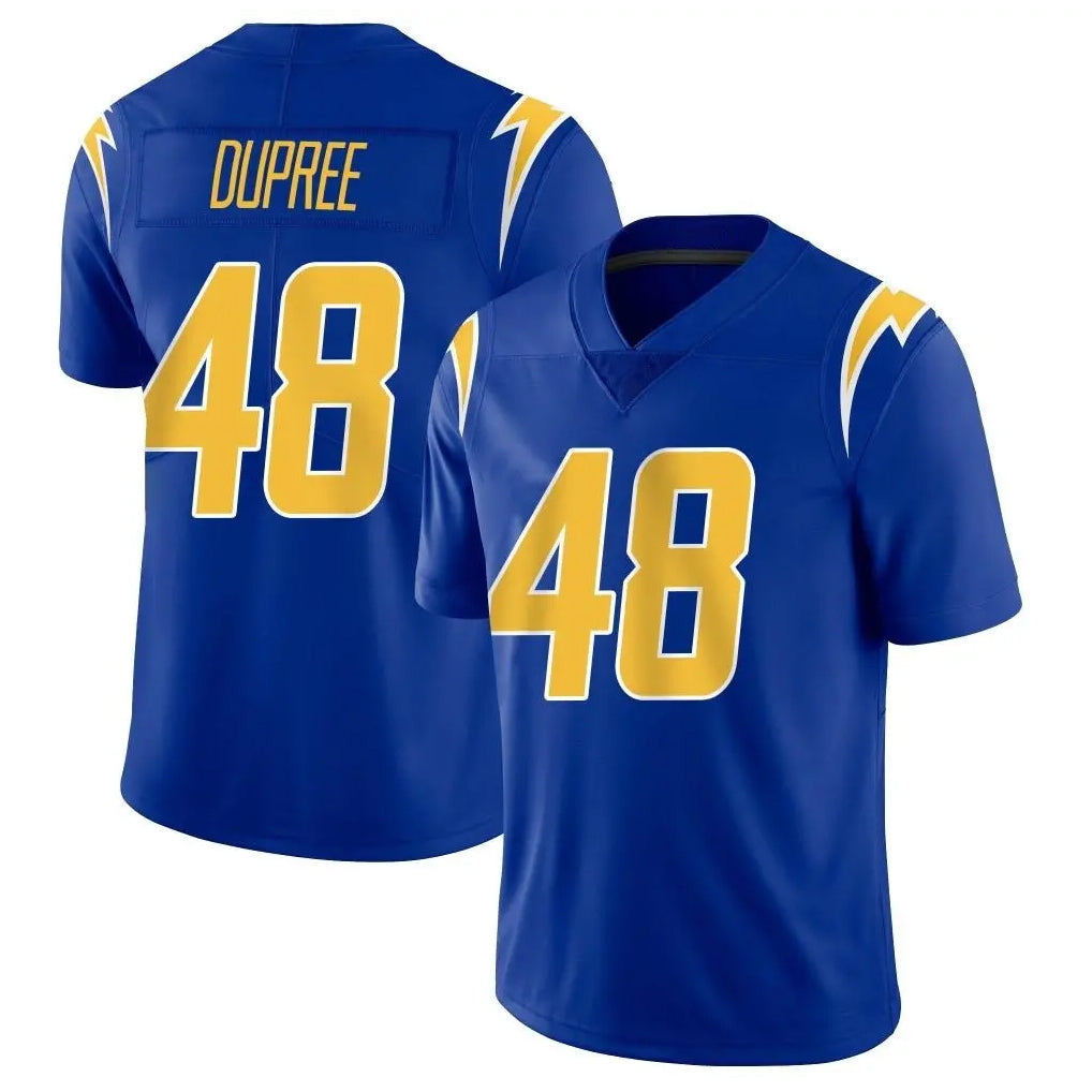 Choea LA.Chargers #48 Bud Dupree Player Royal Limited Vapor Home Game Stitched Jerseys