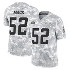 Choea LA.Chargers #52 Khalil Mack Player Arctic Camo Salute To Service Limited Game Stitched Jerseys