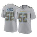 Choea LA.Chargers #52 Khalil Mack Player Gray Atmosphere Fashion Home Game Stitched Jerseys