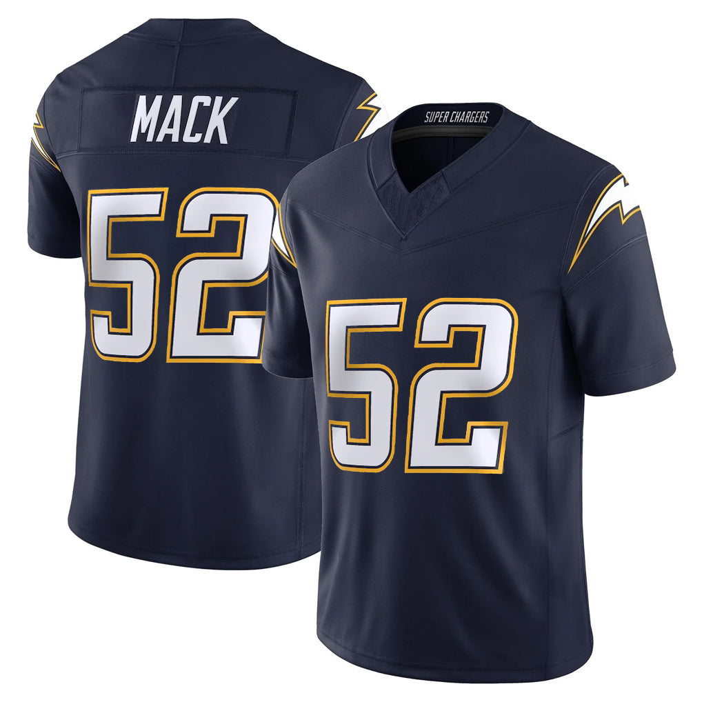 Choea LA.Chargers #52 Khalil Mack Player Navy Vapor F.U.S.E. Limited Home Game Stitched Jerseys