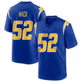 Choea LA.Chargers #52 Khalil Mack Player Royal Home Game Stitched Jerseys