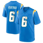 Choea LA.Chargers #6 Denzel Perryman Player Blue Home Game Stitched Jerseys