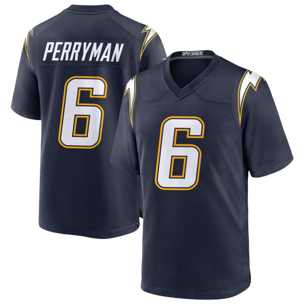 Choea LA.Chargers #6 Denzel Perryman Player Navy Alternate Home Game Stitched Jerseys