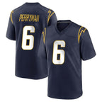 Choea LA.Chargers #6 Denzel Perryman Player Navy Home Game Stitched Jerseys