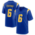 Choea LA.Chargers #6 Denzel Perryman Player Royal Home Game Stitched Jerseys