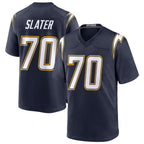 Choea LA.Chargers #70 Rashawn Slater Player Navy Alternate Home Game Stitched Jerseys
