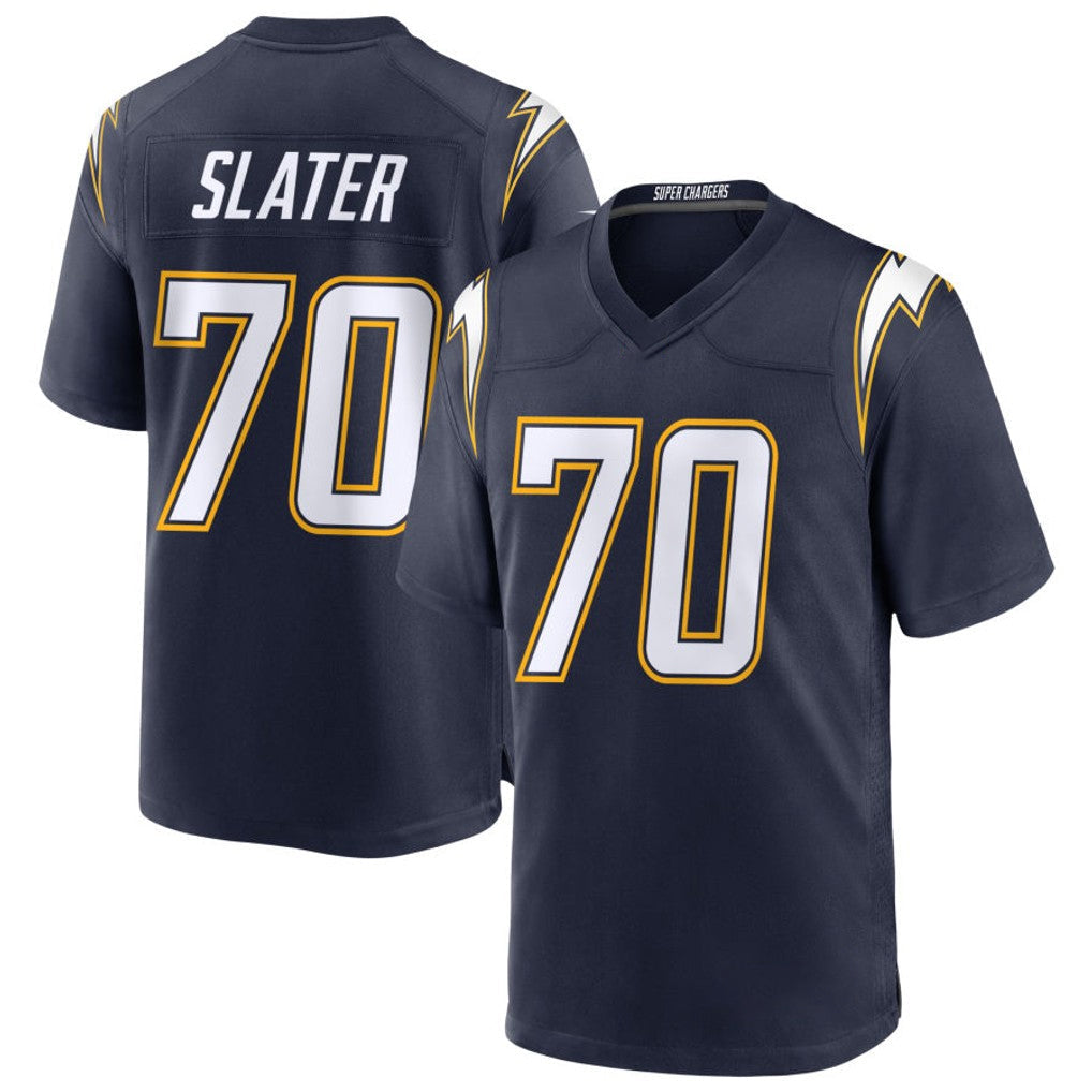 Choea LA.Chargers #70 Rashawn Slater Player Navy Alternate Home Game Stitched Jerseys