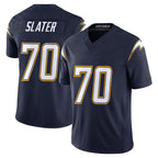 Choea LA.Chargers #70 Rashawn Slater Player Navy Vapor F.U.S.E. Limited Home Game Stitched Jerseys