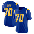 Choea LA.Chargers #70 Rashawn Slater Player Royal Limited Vapor Home Game Stitched Jerseys