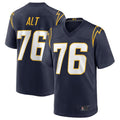 Choea LA.Chargers #76 Joe Alt Navy 2024 Draft First Round Pick Player Game Jersey American Stitched Jersey