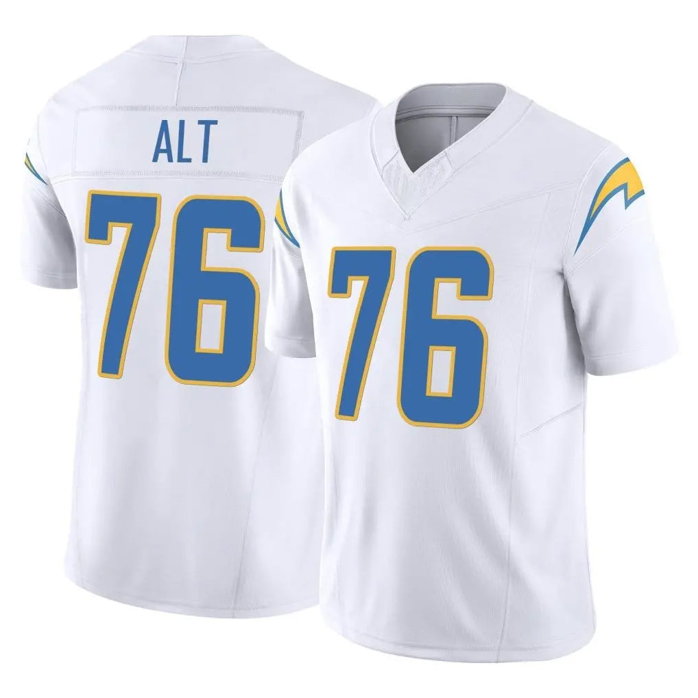 Choea LA.Chargers #76 Joe Alt Player White Limited Vapor F.U.S.E. Home Game Stitched Jerseys