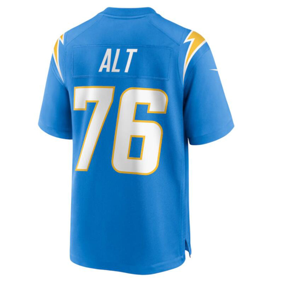 Choea LA.Chargers #76 Joe Alt Powder Blue 2024 Draft First Round Pick Player Game Jersey Stitched Jerseys