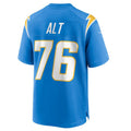 Choea LA.Chargers #76 Joe Alt Powder Blue 2024 Draft First Round Pick Player Game Jersey Stitched Jerseys