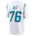 Choea LA.Chargers #76 Joe Alt White 2024 Draft First Round Pick Player Game Jersey American Stitched Jersey