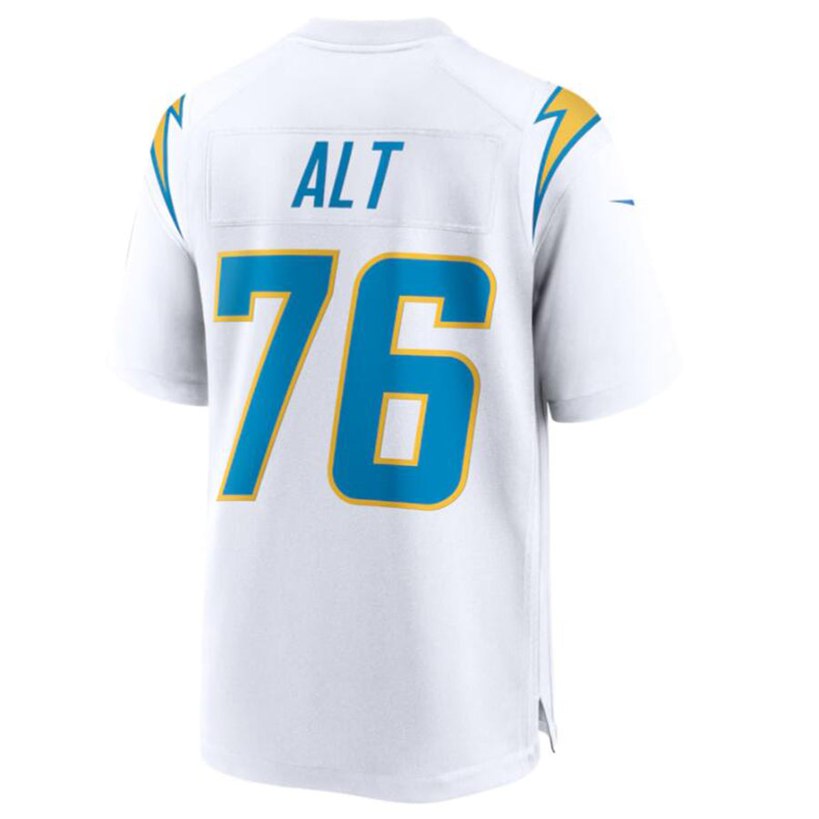 Choea LA.Chargers #76 Joe Alt White 2024 Draft First Round Pick Player Game Jersey American Stitched Jersey