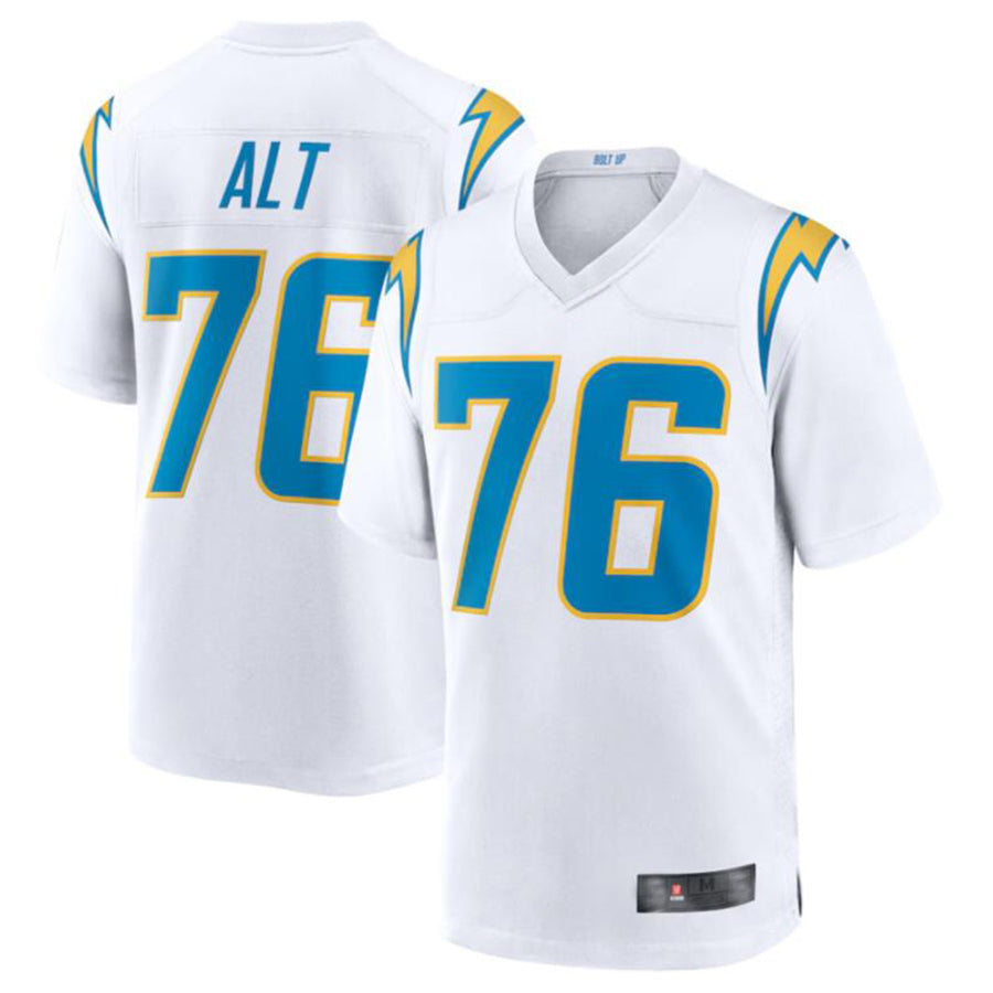 Choea LA.Chargers #76 Joe Alt White 2024 Draft First Round Pick Player Game Jersey American Stitched Jerseys