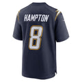 Choea LA.Chargers #8 Omarion Hampton Navy Alternate Super Chargers Game Player Stitched Jerseys