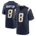 Choea LA.Chargers #8 Omarion Hampton Player Navy Alternate Home Game Stitched Jerseys