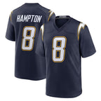 Choea LA.Chargers #8 Omarion Hampton Player Navy Alternate Home Game Stitched Jerseys